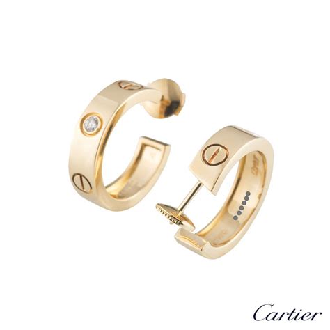 love cartier earring|cartier love solitaire earrings.